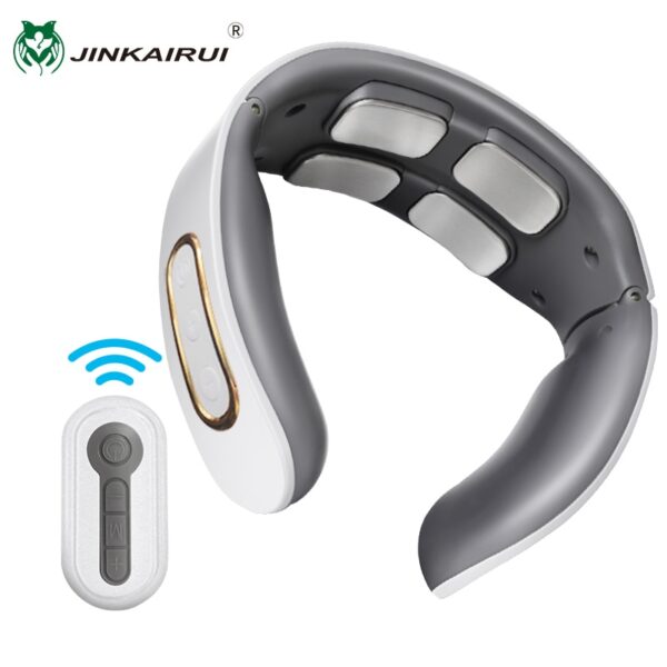 New Remote Smart Neck Shoulder EMS Muscle Massager Relief Tool Cervical Vertebra Physiotherapy Trainer Relaxation Electric Pain